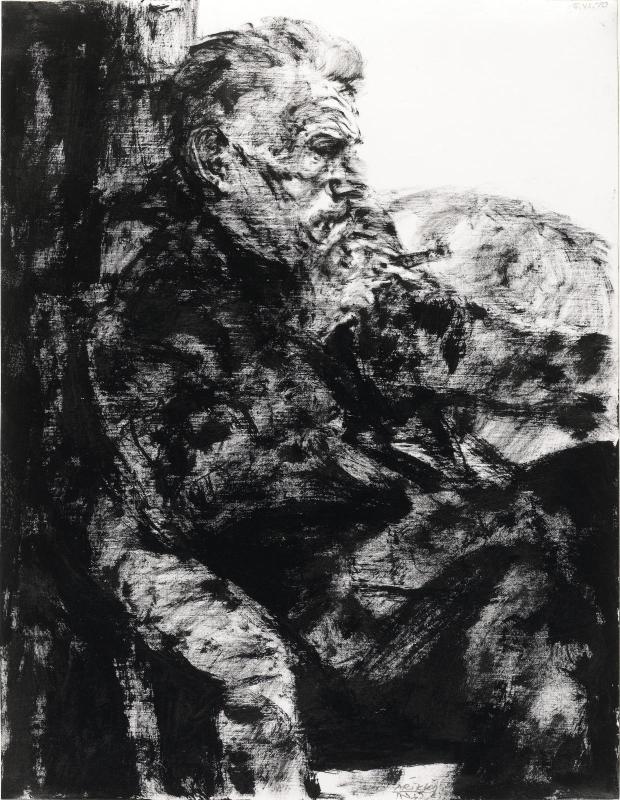 Portrait de Samuel Beckett par Arikha